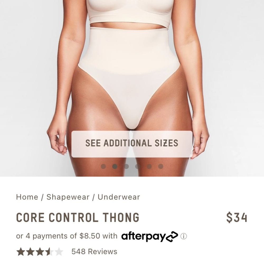 Skims core control thong